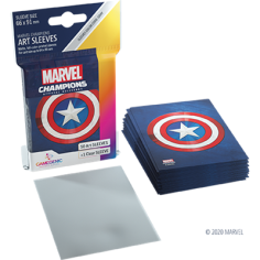 Protège cartes 50 sleeves Marvel Champions Captain America - Gamegenic 2