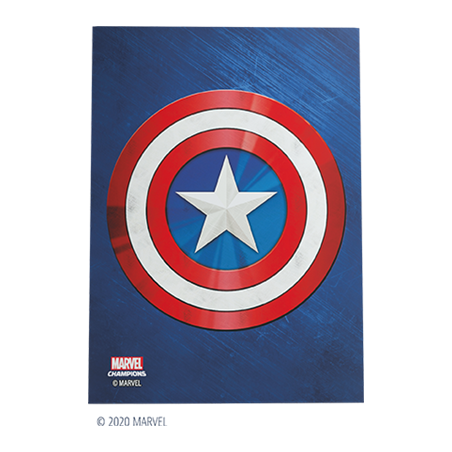 Protège cartes 50 sleeves Marvel Champions Captain America - Gamegenic