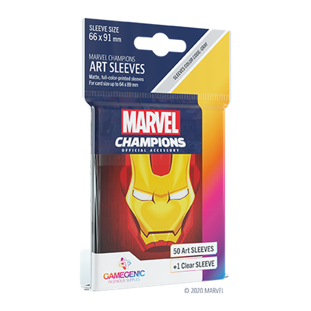 Protège cartes 50 sleeves Marvel Champions Iron Man - Gamegenic