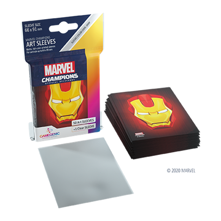 Protège cartes 50 sleeves Marvel Champions Iron Man - Gamegenic