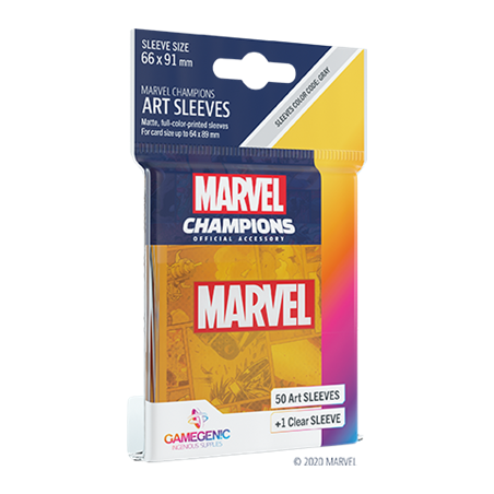 Protège cartes 50 sleeves Marvel Champions Marvel Orange - Gamegenic