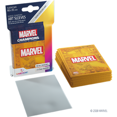 Protège cartes 50 sleeves Marvel Champions Marvel Orange - Gamegenic Protège cartes 50 sleeves Marvel Champions Marvel Orange - Gamegenic