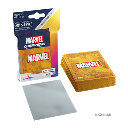 Protège cartes 50 sleeves Marvel Champions Marvel Orange - Gamegenic