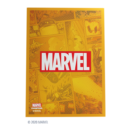 Protège cartes 50 sleeves Marvel Champions Marvel Orange - Gamegenic