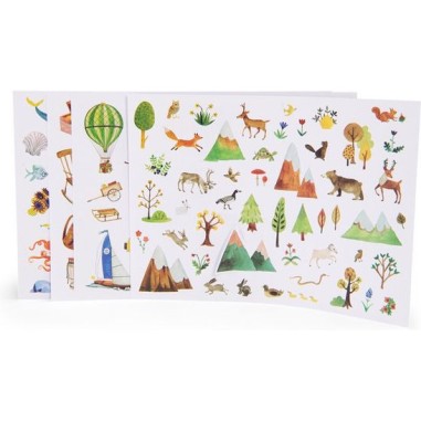 Pochette stickers L'explorateur Le Jardin du Moulin - Moulin Roty