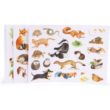 Pochette stickers Le jardinier Le Jardin du Moulin - Moulin Roty