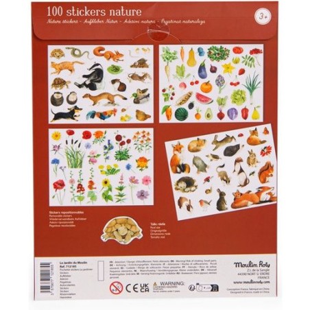 Pochette stickers Le jardinier Le Jardin du Moulin - Moulin Roty