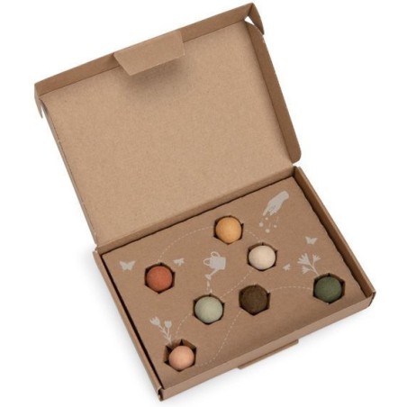 Coffret 7 bombes à graines Le jardin du Moulin - Moulin Roty