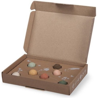 Coffret 7 bombes à graines Le jardin du Moulin - Moulin Roty