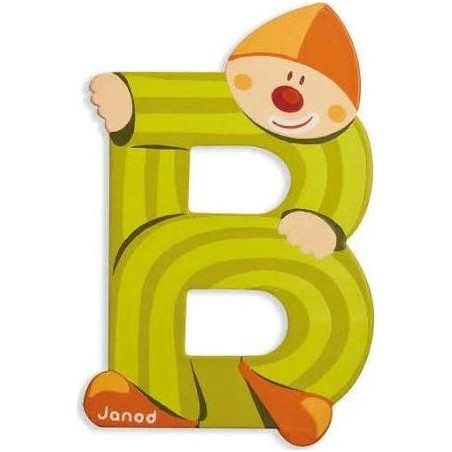 Lettre Bois Clown B