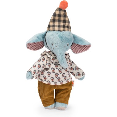 Éléphant 25 cm - Pablo - Les Minouchkas - Peluche douce française - Moulin Roty