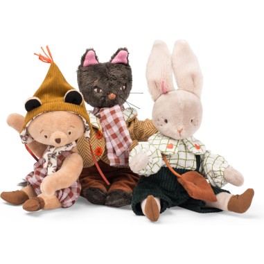 Lapin 27 cm - Nine - Les Minouchkas - Peluche douce française - Moulin Roty