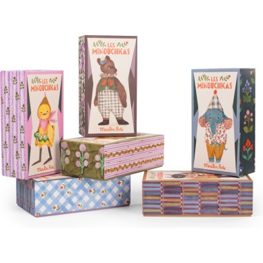 Lapin 27 cm - Nine - Les Minouchkas - Peluche douce française - Moulin Roty