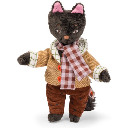 Chat 24 cm - Léon - Les Minouchkas - Peluche Douce Française - Moulin Roty