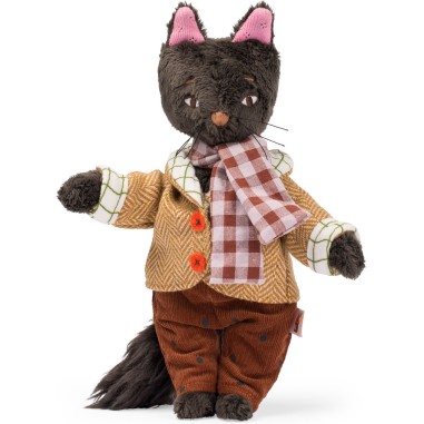 Chat 24 cm - Léon - Les Minouchkas - Peluche Douce Française - Moulin Roty