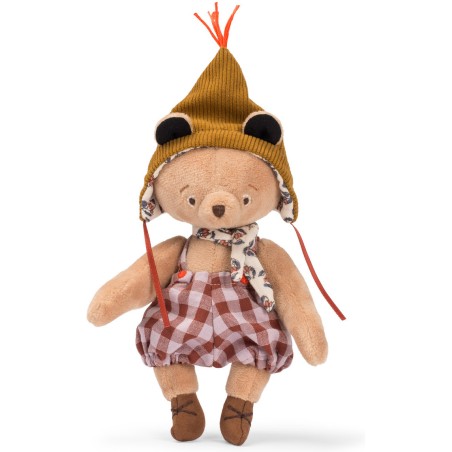 Petit Ours 23 cm - Emile - Les Minouchkas - Peluche douce française - Moulin Roty