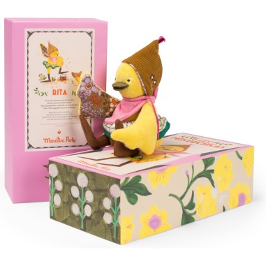 Canard 24 cm - Rita - Les Minouchkas - Peluche douce française - Moulin Roty