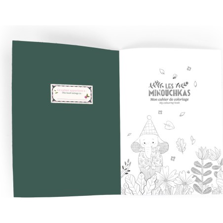 Livre de coloriage - Les Minouchkas - Croquis - Moulin Roty