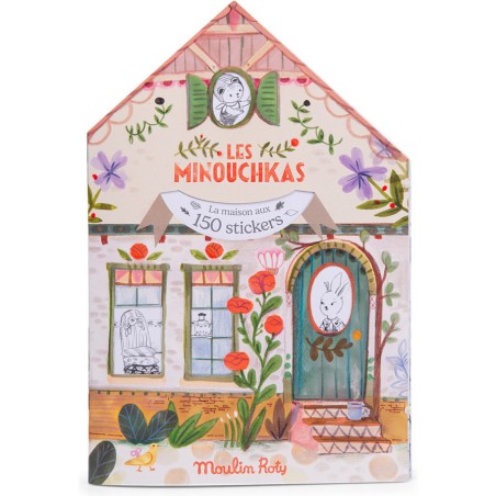 Album à colorier avec autocollants - Les Minouchkas - Croquis - Moulin Roty