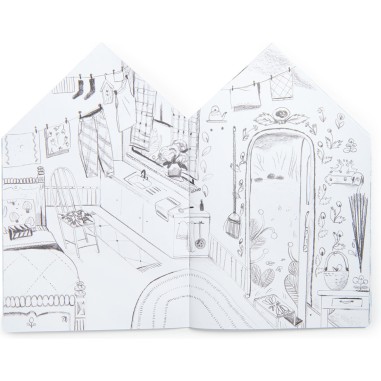 Album à colorier avec autocollants - Les Minouchkas - Croquis - Moulin Roty