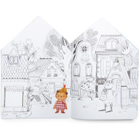 Album à colorier avec autocollants - Les Minouchkas - Croquis - Moulin Roty