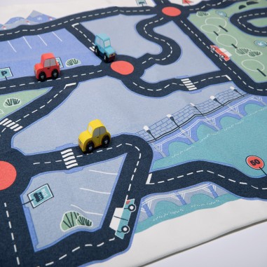 Tapis de jeu circuit voitures - Avenue du Moulin - Voitures - Moulin Roty