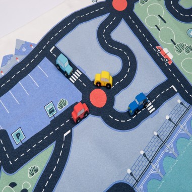 Tapis de jeu circuit voitures - Avenue du Moulin - Voitures - Moulin Roty