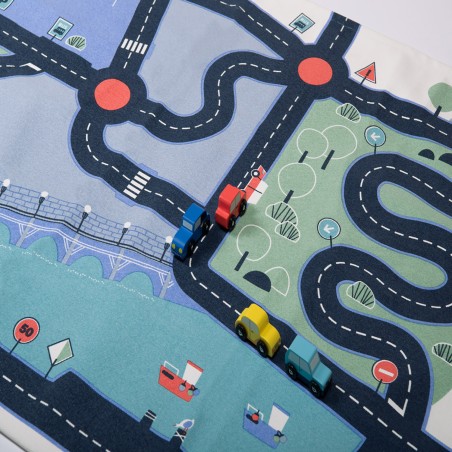 Tapis de jeu circuit voitures - Avenue du Moulin - Voitures - Moulin Roty