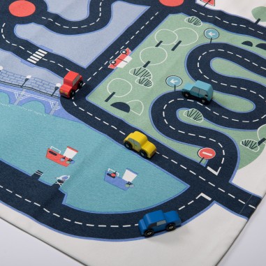 Tapis de jeu circuit voitures - Avenue du Moulin - Voitures - Moulin Roty