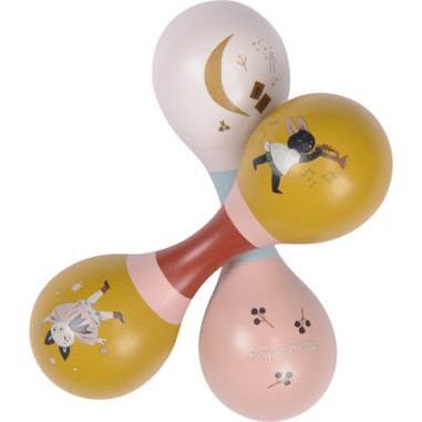 Maracas double crème Après la pluie - Moulin Roty