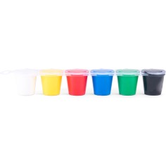 6 petits pots de peinture à doigts Les Popipop - Moulin Roty 2