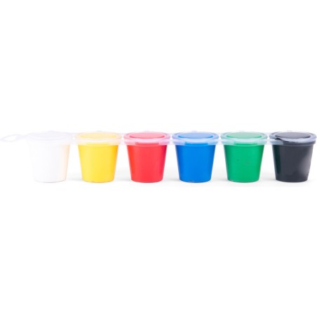 6 petits pots de peinture à doigts Les Popipop - Moulin Roty