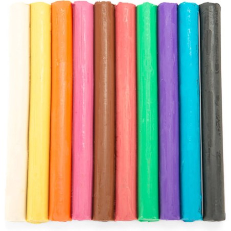 10 bâtonnets de pâte à modeler Les Popipop - Moulin Roty
