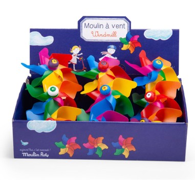 Moulin à vent avec attache pour guidon vélo - Moulin Roty