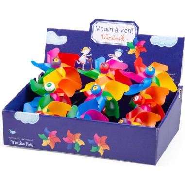 Moulin à vent avec attache pour guidon vélo - Moulin Roty