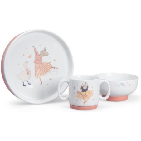 Set vaisselle porcelaine La petite école de danse - Moulin Roty