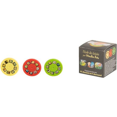 Boîte de 3 disques pour Lampe à histoire Cornebidouille Ecole des loisirs - Moulin Roty