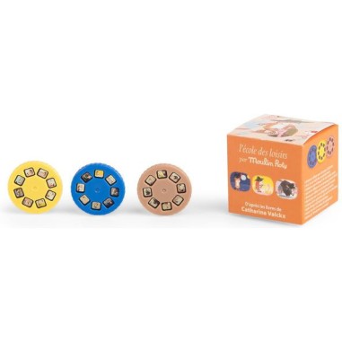 Boîte de 3 disques Lampe à histoire Billy Ecole des loisirs - Moulin Roty