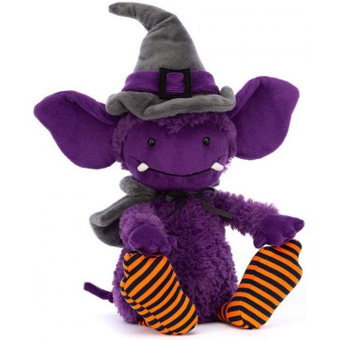 Peluche Spooky Greta Gremlin H : 9 cm x L : 10 cm x l :27 cm - Jellycat