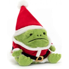 Peluche Santa Ricky Rain Frog - H : 16 cm x L : 12 cm - Jellycat