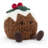 Peluche Amuseable Christmas Pudding - H : 17 cm x L : 13 cm - Jellycat