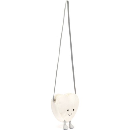 Jellycat Peluche Sac à main coeur Amuseables Cream Heart