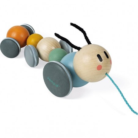 Jouet à tirer chenille Sweet Cocoon Janod - Jouet en bois