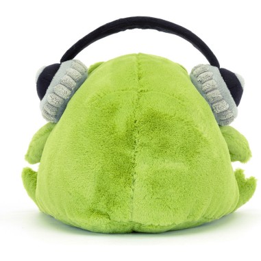 Jellycat Peluche Grenouille Ricky Rain Frog Headphones