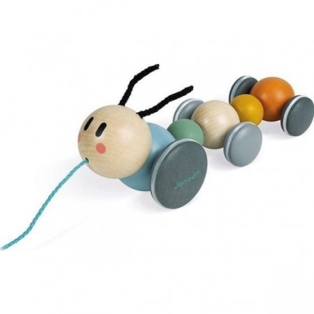 Jouet à tirer chenille Sweet Cocoon Janod - Jouet en bois