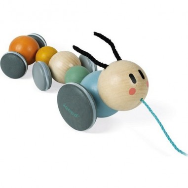 Jouet à tirer chenille Sweet Cocoon Janod - Jouet en bois