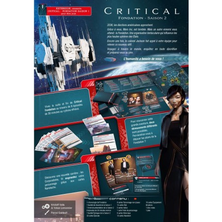 Critical - Fondation - Saison 2 - Jeux de société - Gigamic