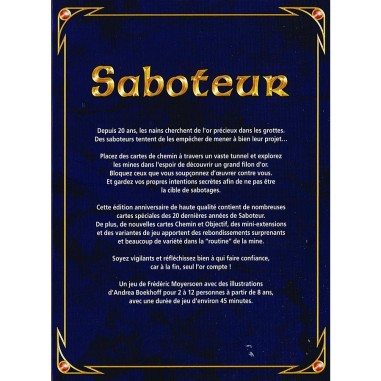 Saboteur - 20 ans - Jeux de société - Gigamic
