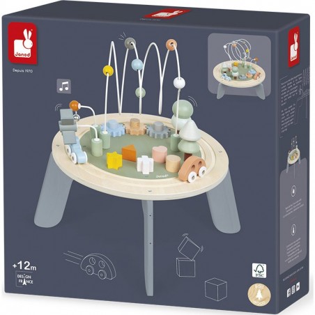 Table d'activités bébé en bois - Janod Sweet Cocoon