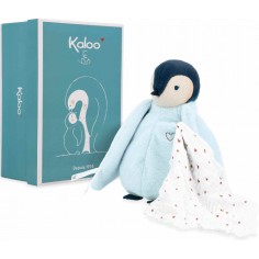 Peluche à bisous manchot bleu - Kaloo